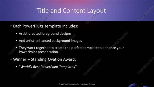 Title and Content presentation slide layout
