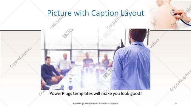 Picture with Caption presentation slide layout