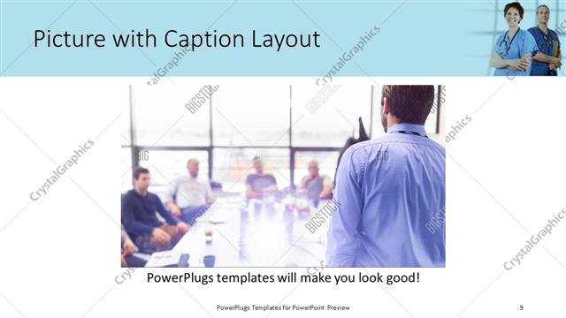 Picture with Caption presentation slide layout