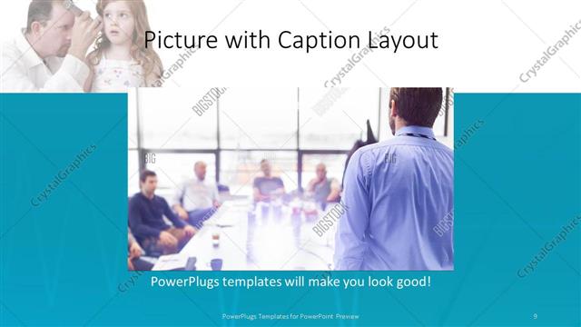 Picture with Caption presentation slide layout