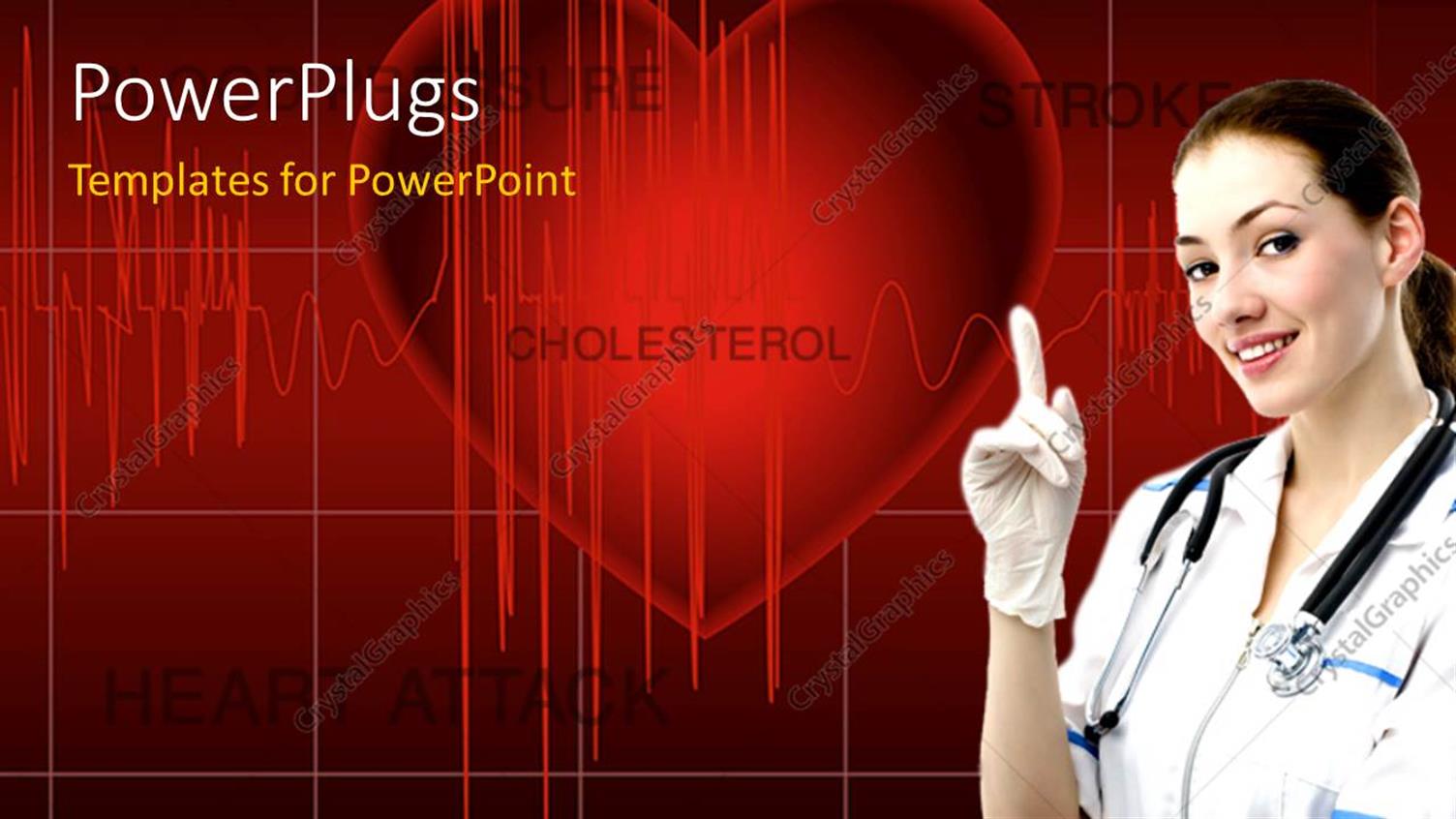 Featuring a Doctor with a Heart and Heartbeat Line in the Background