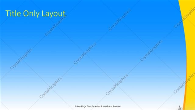 Title Only presentation slide layout