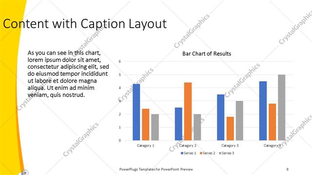 Content with Caption presentation slide layout