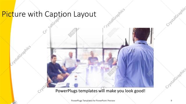 Picture with Caption presentation slide layout