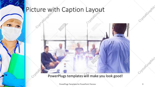 Picture with Caption presentation slide layout