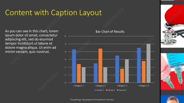 Content with Caption presentation slide layout
