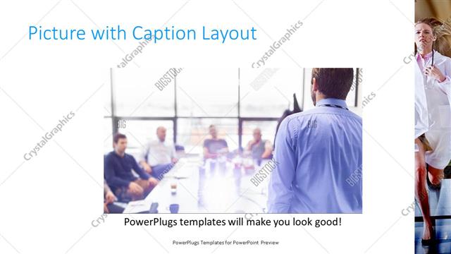 Picture with Caption presentation slide layout