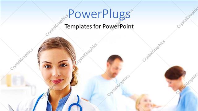  Presentation with clipboard stethoscope - Doctor nurse with stethoscope and clipboard, patients, medical care