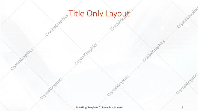 Title Only presentation slide layout