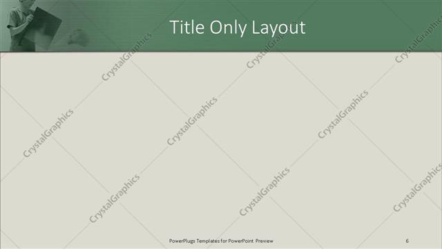 Title Only presentation slide layout