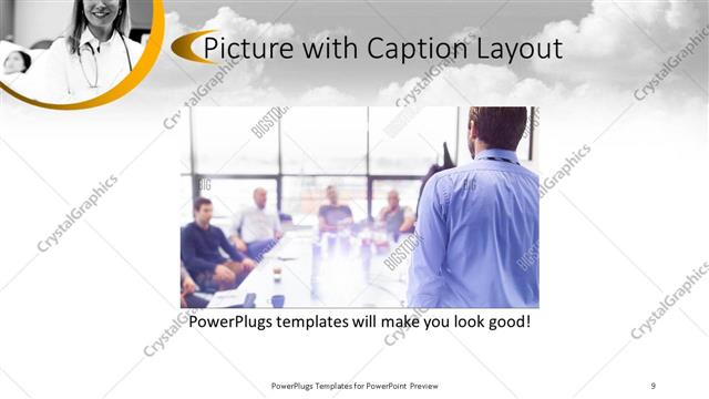 Picture with Caption presentation slide layout