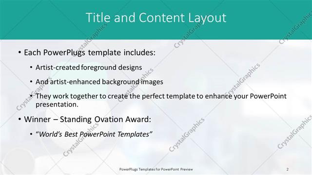 Title and Content presentation slide layout