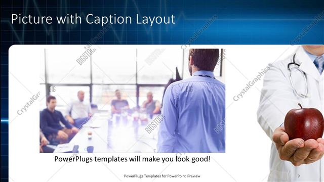 Picture with Caption presentation slide layout