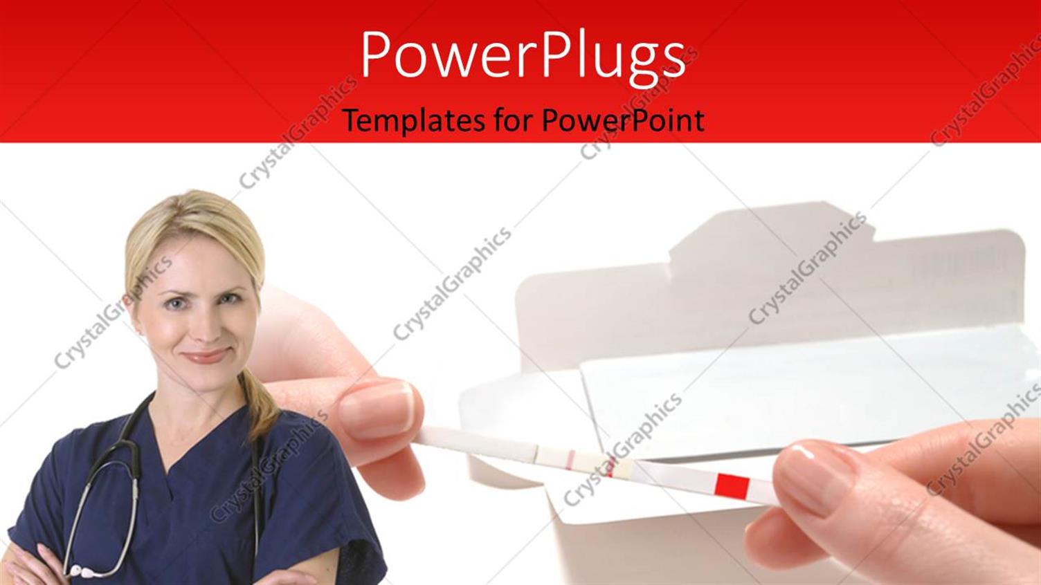 Featuring a Doctor with White Background and Place for Text