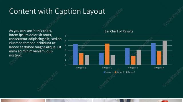 Content with Caption presentation slide layout