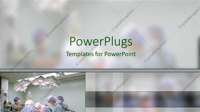  Presentation with surgical - Doctors in a surgical room with lights working