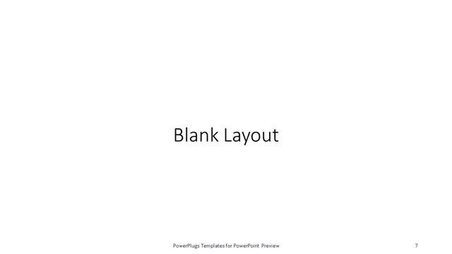 Blank presentation slide layout