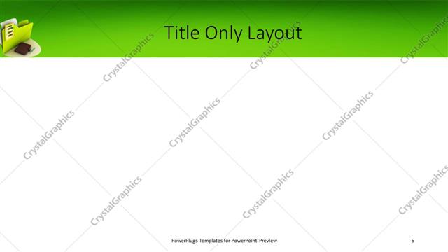 Title Only presentation slide layout