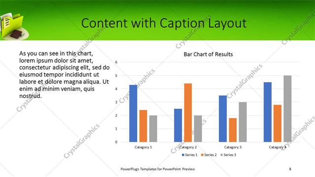 Content with Caption presentation slide layout