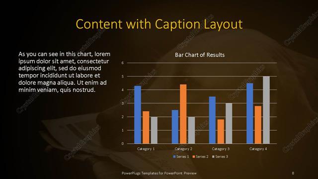 Content with Caption presentation slide layout
