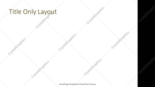 Title Only presentation slide layout