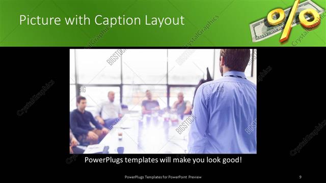 Picture with Caption presentation slide layout