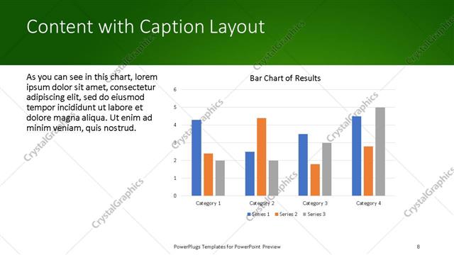Content with Caption presentation slide layout