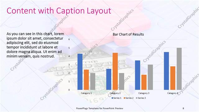 Content with Caption presentation slide layout