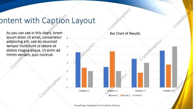 Content with Caption presentation slide layout