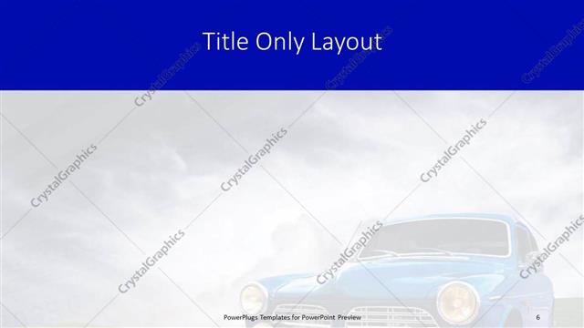 Title Only presentation slide layout