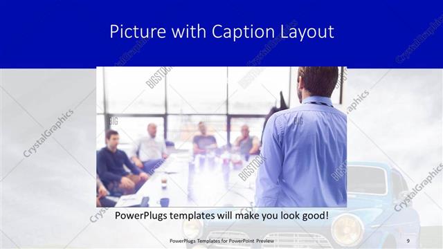 Picture with Caption presentation slide layout