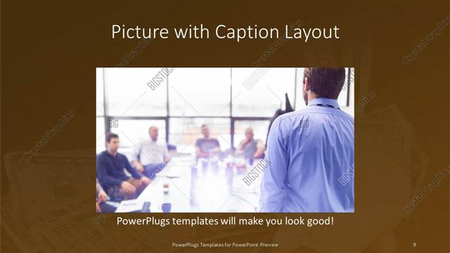 Picture with Caption presentation slide layout