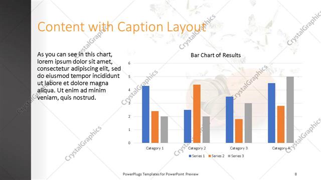 Content with Caption presentation slide layout