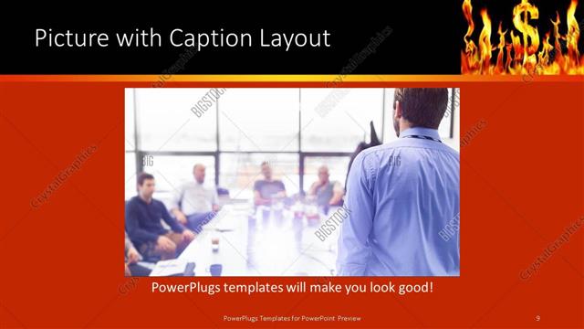 Picture with Caption presentation slide layout