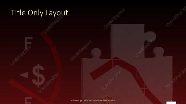 Title Only presentation slide layout