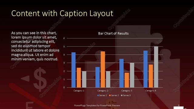 Content with Caption presentation slide layout