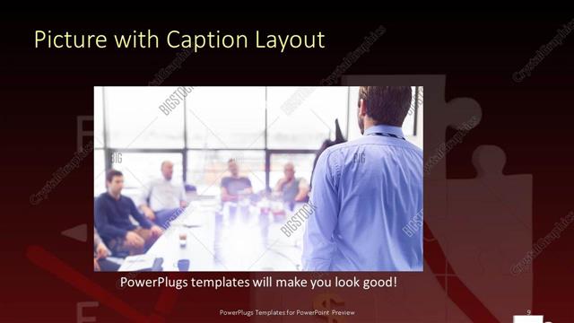 Picture with Caption presentation slide layout