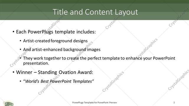 Title and Content presentation slide layout