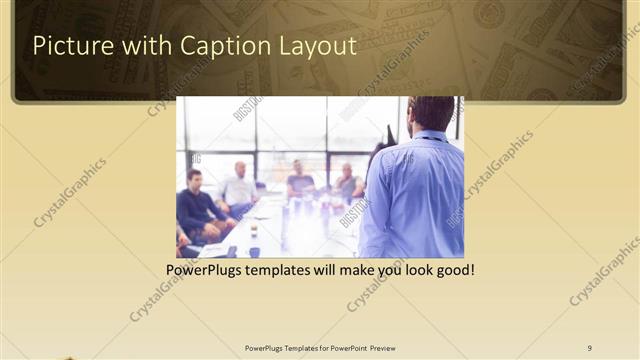 Picture with Caption presentation slide layout