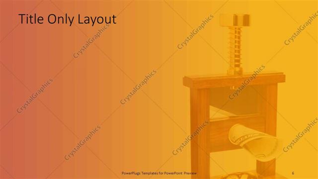 Title Only presentation slide layout