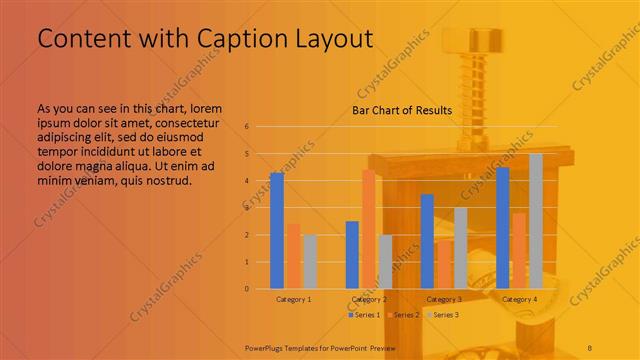 Content with Caption presentation slide layout