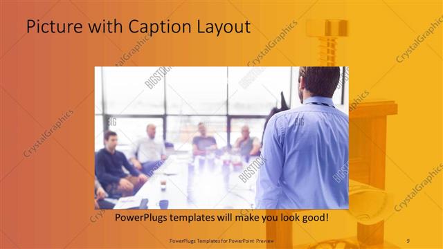 Picture with Caption presentation slide layout