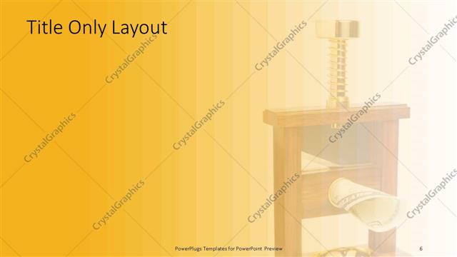 Title Only presentation slide layout