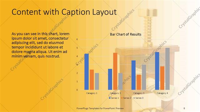 Content with Caption presentation slide layout