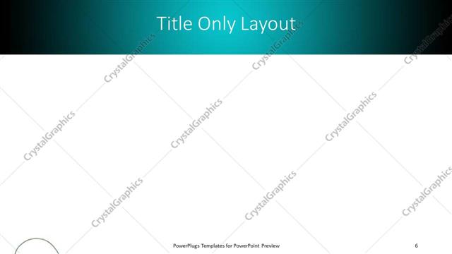 Title Only presentation slide layout