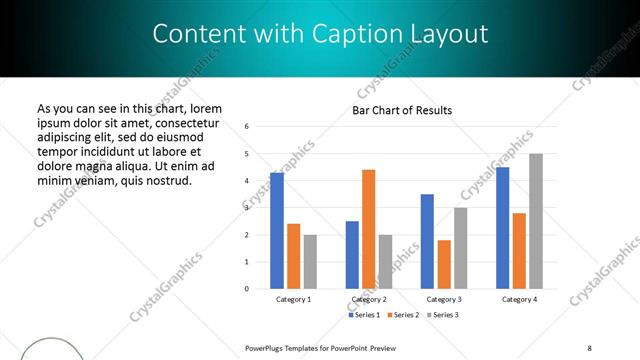 Content with Caption presentation slide layout