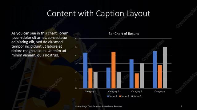 Content with Caption presentation slide layout