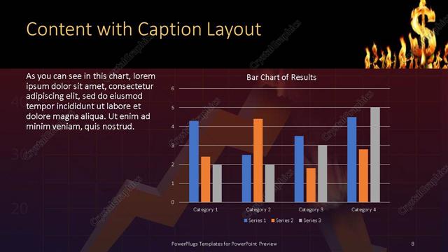 Content with Caption presentation slide layout
