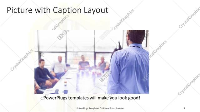Picture with Caption presentation slide layout
