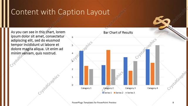 Content with Caption presentation slide layout